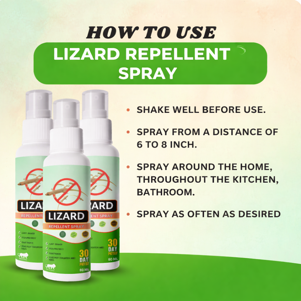 🦎Lizard Repellent Spray – Protect Your Home Naturally (BUY 1 GET 2 FREE)